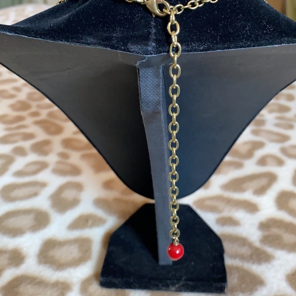 Heidi Daus “Easy Does It” Enamel & Crystal Necklace - Picture 3 of 4